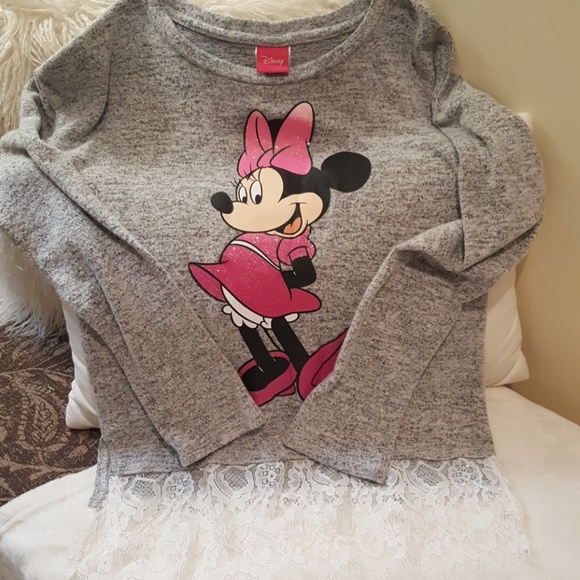 Disney Other - Disney Minnie Sweater with Lace Large